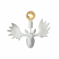 Luminaires Lucide Appliques|Applique murale Lucide MOOSE Blanc, 1 lumière