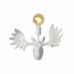 Luminaires Lucide Appliques|Applique murale Lucide MOOSE Blanc, 1 lumière