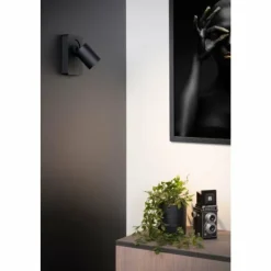 Luminaires Lucide Éclairage Led|Applique murale Lucide NIGEL LED Noir, 1 lumière