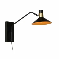 Luminaires Lucide Appliques|Applique murale Lucide PEPIJN Noir, 1 lumière