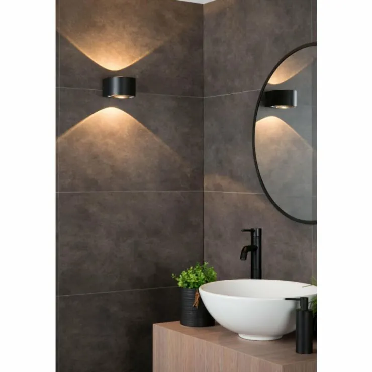 Luminaires Lucide Éclairage Led|Applique murale Lucide RAYEN LED Noir, 1 lumière