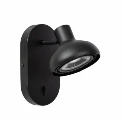 Luminaires Lucide Spots Et Projecteurs|Applique murale Lucide SENSAS Noir, 1 lumière