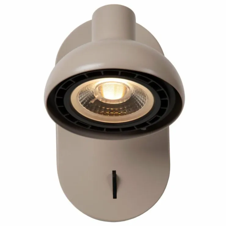 Luminaires Lucide Spots Et Projecteurs|Applique murale Lucide SENSAS Beige, 1 lumière