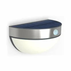 Applique murale Lutec BRICK LED Acier inoxydable, 1 lumière, Détecteur de mouvement