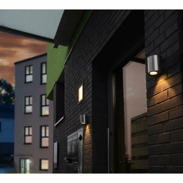 Applique murale Lutec ILUMI LED Acier inoxydable, 1 lumière