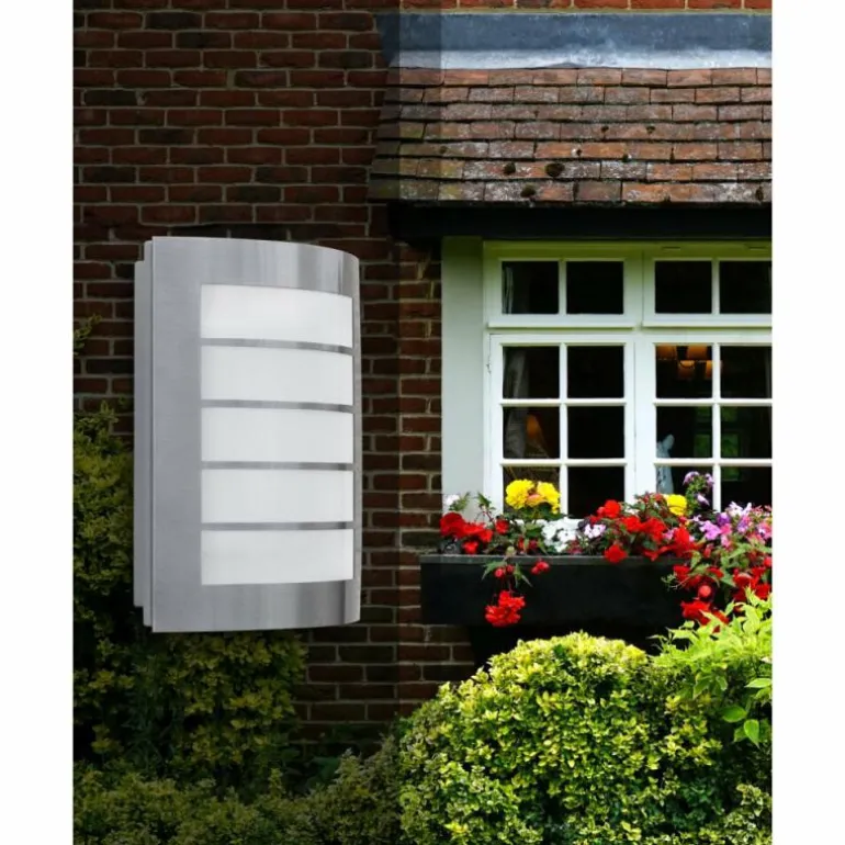 Applique murale Lutec SLIM LED Acier inoxydable, 1 lumière
