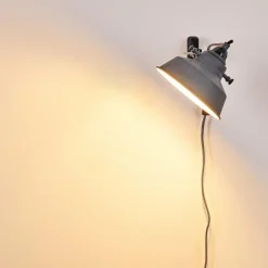 hofstein Appliques|Applique murale Luven Gris, 1 lumière