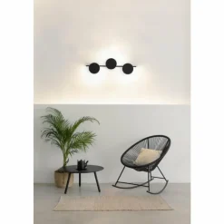 Luminaires Mantra Appliques|Applique murale Mantra ERIS LED Noir, 1 lumière