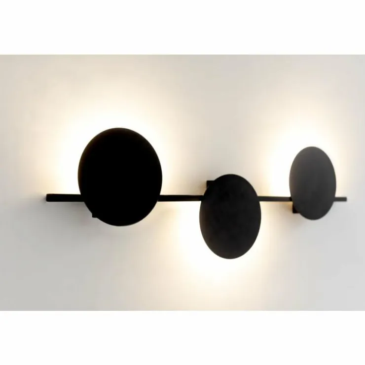 Luminaires Mantra Appliques|Applique murale Mantra ERIS LED Noir, 1 lumière