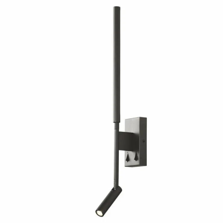 Luminaires Mantra Éclairage Led|Applique murale Mantra TORCH LED Noir, 2 lumières