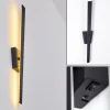 hofstein Éclairage Led|Applique murale Meels LED Noir, 1 lumière