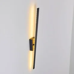 hofstein Éclairage Led|Applique murale Meels LED Noir, 1 lumière