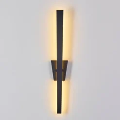 hofstein Éclairage Led|Applique murale Meels LED Noir, 1 lumière