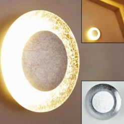 hofstein Éclairage Led|Applique murale Merlo LED Argenté, 1 lumière