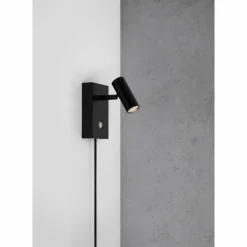 Luminaires Nordlux Appliques|Applique murale Nordlux OMARI LED Noir, 1 lumière
