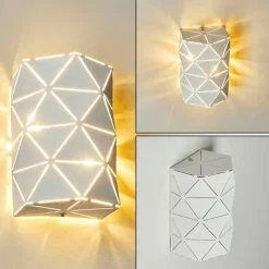 hofstein Appliques|Applique murale Osby Blanc, 2 lumières