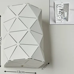hofstein Appliques|Applique murale Osby Blanc, 2 lumières
