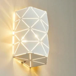 hofstein Appliques|Applique murale Osby Blanc, 2 lumières