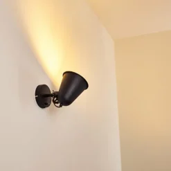 hofstein Appliques|Applique murale Pany Noir, 1 lumière