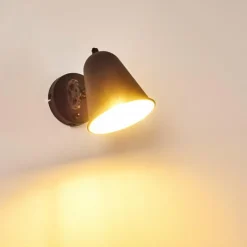 hofstein Appliques|Applique murale Pany Noir, 1 lumière
