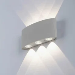 Applique murale Paul Neuhaus CARLO LED Argenté, 6 lumières