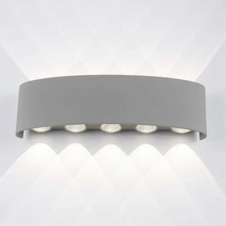 Applique murale Paul Neuhaus CARLO LED Argenté, 10 lumières