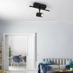 Luminaires Paul Neuhaus Éclairage Led|Applique murale Paul Neuhaus BARIK LED Noir, 1 lumière