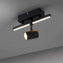 Luminaires Paul Neuhaus Éclairage Led|Applique murale Paul Neuhaus BARIK LED Noir, 1 lumière