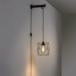 Luminaires Paul Neuhaus Appliques|Applique murale Paul Neuhaus PILUA Noir, 1 lumière