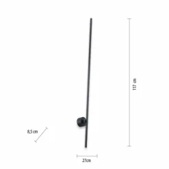Luminaires Paul Neuhaus Éclairage Led|Applique murale Paul Neuhaus PURE-GRAFO LED Noir, 1 lumière