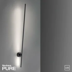 Luminaires Paul Neuhaus Éclairage Led|Applique murale Paul Neuhaus PURE-GRAFO LED Noir, 1 lumière