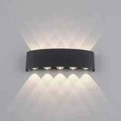 Applique murale Paul Neuhaus CARLO LED Anthracite, 10 lumières