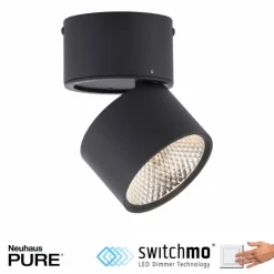 Luminaires Paul Neuhaus Éclairage Led|Applique murale Paul Neuhaus PURE-NOLA LED Noir, 1 lumière