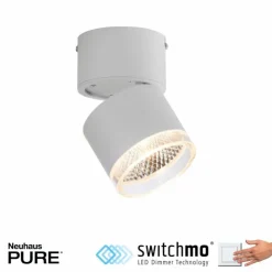 Luminaires Paul Neuhaus Éclairage Led|Applique murale Paul Neuhaus PURE-NOLA LED Blanc, 1 lumière