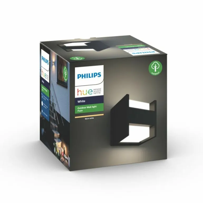 Applique murale Philips Hue White Fuzo LED Noir, 1 lumière