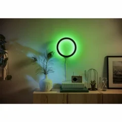 Applique murale Philips Hue Ambiance White & Color Sana LED Noir, 1 lumière, Changeur de couleurs