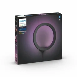 Applique murale Philips Hue Ambiance White & Color Sana LED Noir, 1 lumière, Changeur de couleurs