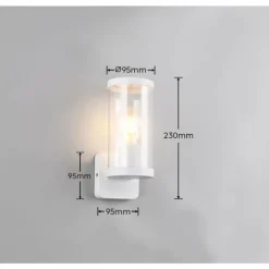 Applique murale Reality BONITO Blanc, 1 lumière