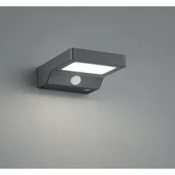 Applique murale Reality Fomosa LED Anthracite, 1 lumière, Détecteur de mouvement