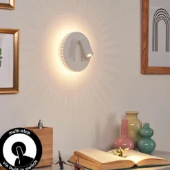 hofstein Appliques|Applique murale Rukutu LED Blanc, 2 lumières