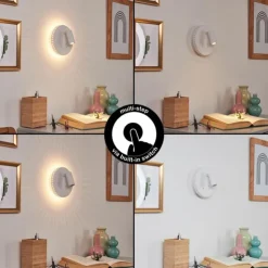 hofstein Appliques|Applique murale Rukutu LED Blanc, 2 lumières