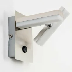 Luminaires Leuchten Direkt Appliques|Applique murale Sakami LED Nickel mat, 2 lumières