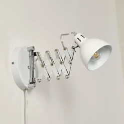 hofstein Appliques|Applique murale Saxon Blanc, 1 lumière