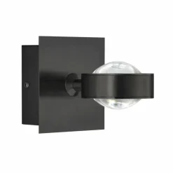 SCHÖNER WOHNEN-Kollektion Appliques|Applique murale Lense LED Noir, 1 lumière