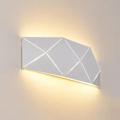 hofstein Appliques|Applique murale Shouver LED Blanc, 1 lumière