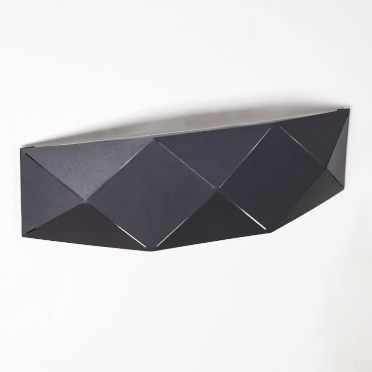 hofstein Appliques|Applique murale Shouver LED Noir, 1 lumière