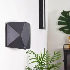 hofstein Appliques|Applique murale Shouver LED Noir, 1 lumière