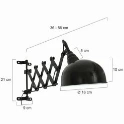 Luminaires Steinhauer Appliques|Applique murale Steinhauer Yorkshire Noir, 1 lumière