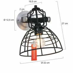 Luminaires Steinhauer Appliques|Applique murale Steinhauer Mark III mini Noir, 1 lumière