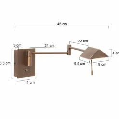 Luminaires Steinhauer Éclairage Led|Applique murale Steinhauer Retina LED Bronze, 1 lumière